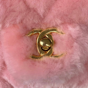 Chanel AS3498 Flap Bag Shearling Pink - Default Title - View 3