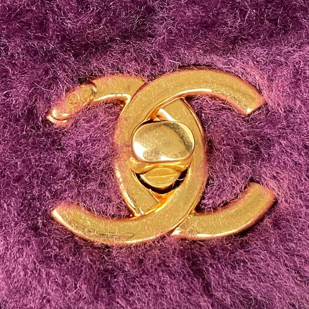 Chanel AS3498 Flap Bag Shearling Purple - Default Title - View 3
