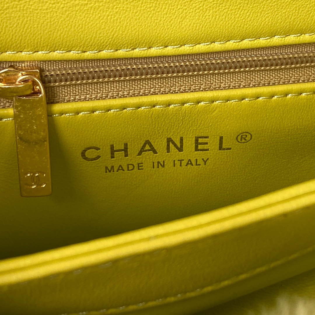Chanel AS3498 Flap Bag Shearling Yellow - Default Title - View 8