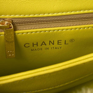 Chanel AS3498 Flap Bag Shearling Yellow - Default Title - View 8