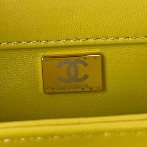 Chanel AS3498 Flap Bag Shearling Yellow - Default Title - View 9