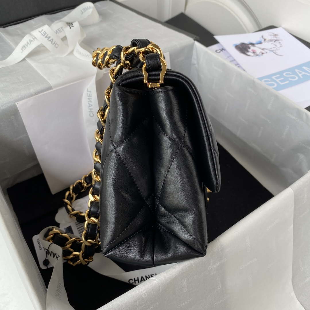 Chanel AS3499 Flap Bag Lambskin Black - Default Title - View 5