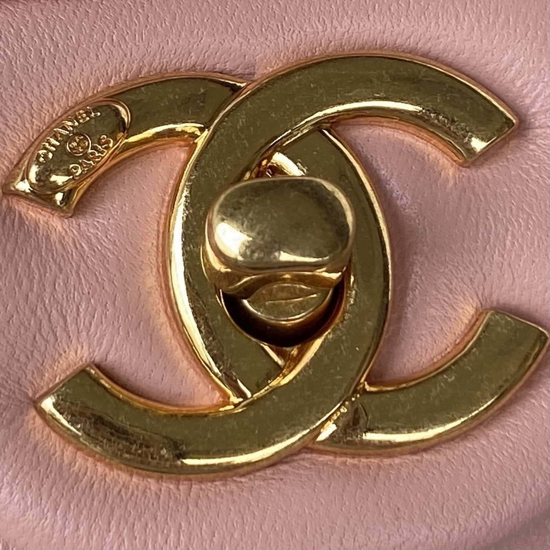 Chanel AS3499 Flap Bag Lambskin Pink