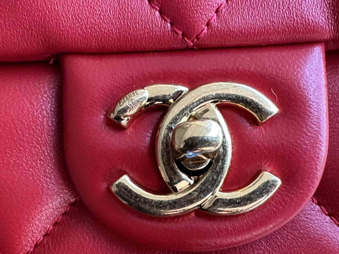 Chanel AS3499 Flap Bag Lambskin Red - Default Title - View 3