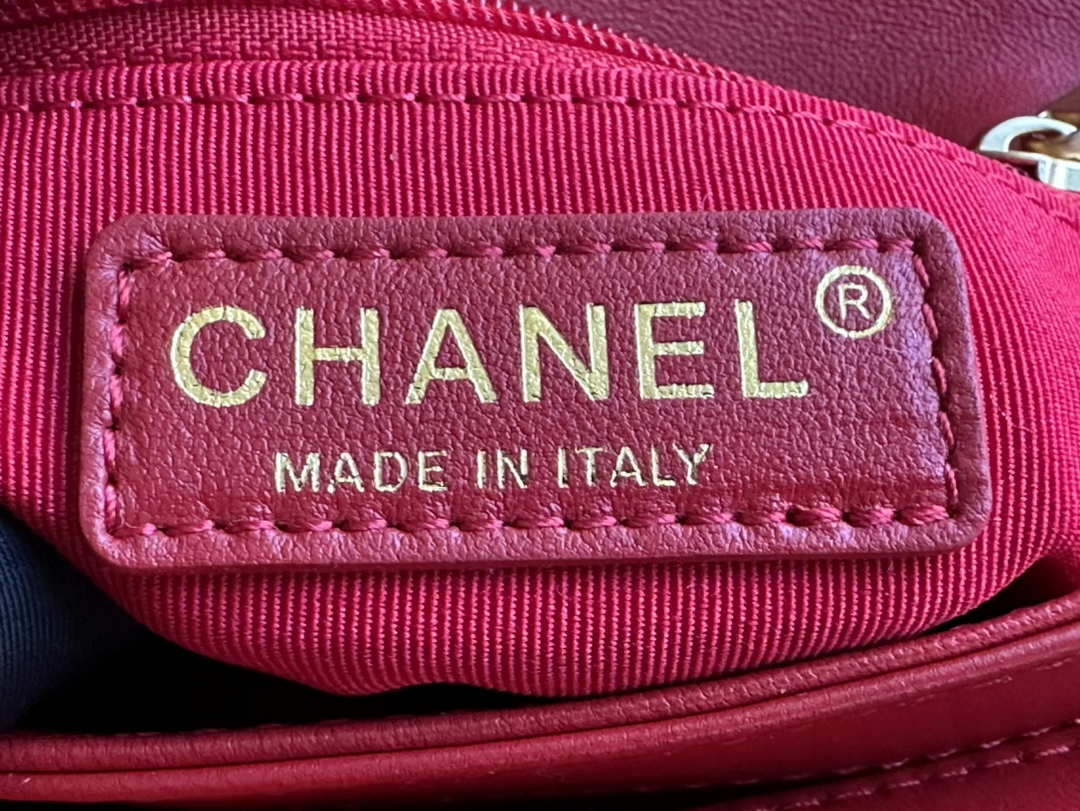 Chanel AS3499 Flap Bag Lambskin Red - Default Title - View 8