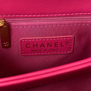 Chanel AS3499 Flap Bag Lambskin Rose Red - Default Title - View 8