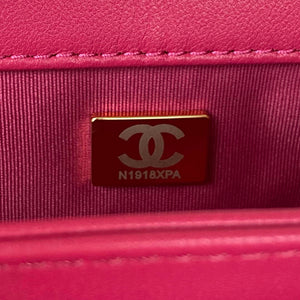 Chanel AS3499 Flap Bag Lambskin Rose Red - Default Title - View 9