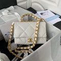 Chanel AS3499 Flap Bag Lambskin White - Default Title - View 1