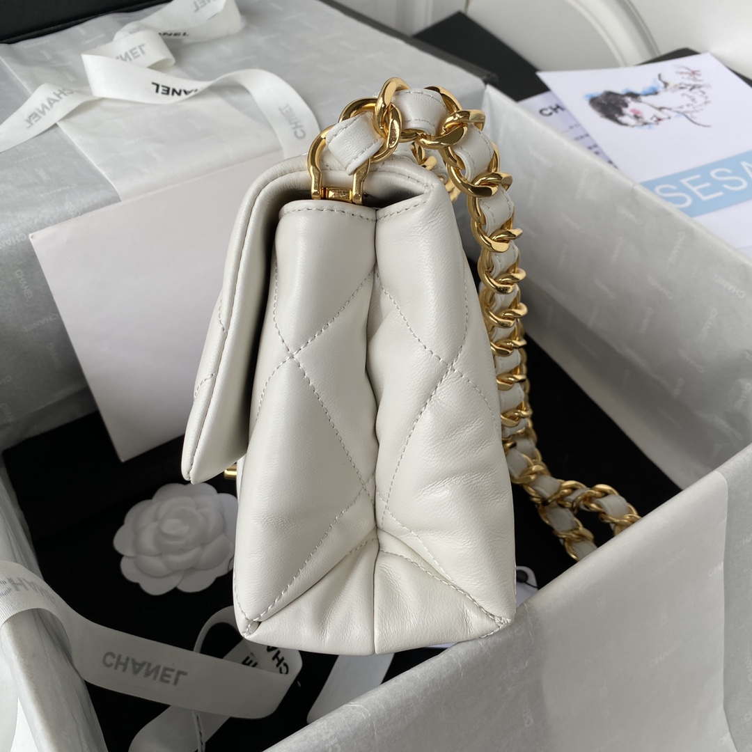 Chanel AS3499 Flap Bag Lambskin White - Default Title - View 5