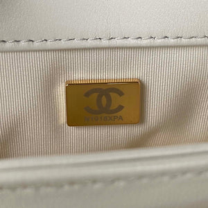Chanel AS3499 Flap Bag Lambskin White - Default Title - View 9