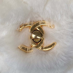 Chanel AS3499 Flap Bag Shearling White - Default Title - View 3