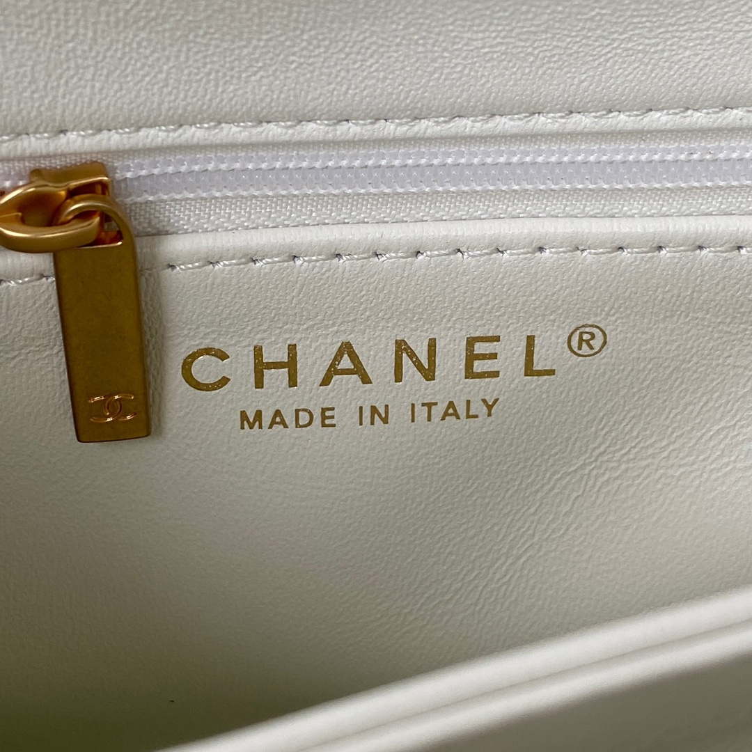 Chanel AS3499 Flap Bag Shearling White - Default Title - View 8