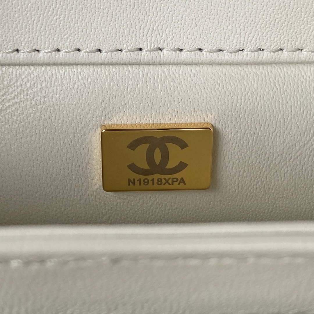 Chanel AS3499 Flap Bag Shearling White - Default Title - View 9
