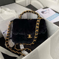 Chanel AS3499 Flap Bag Shearling Black - Default Title - View 1