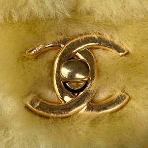 Chanel AS3499 Flap Bag Shearling Yellow - Default Title - View 3