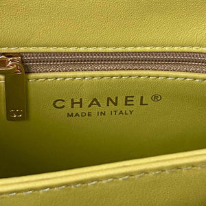 Chanel AS3499 Flap Bag Shearling Yellow - Default Title - View 8