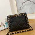 Chanel AS3502 Small TOTE Lambskin Black - Default Title - View 1