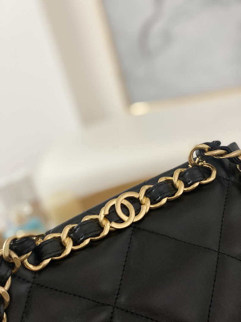 Chanel AS3502 Small TOTE Lambskin Black - Default Title - View 4