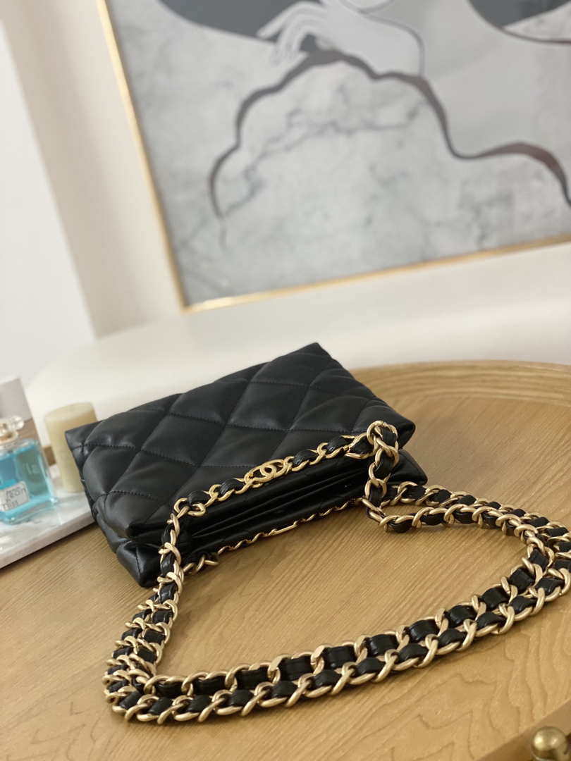 Chanel AS3502 Small TOTE Lambskin Black - Default Title - View 6