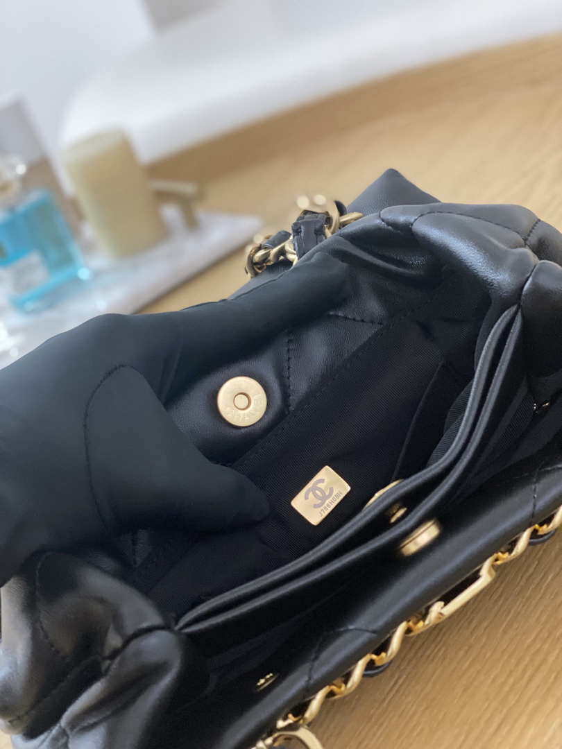 Chanel AS3502 Small TOTE Lambskin Black - Default Title - View 8