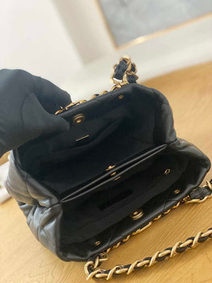 Chanel AS3502 Small TOTE Lambskin Black - Default Title - View 9