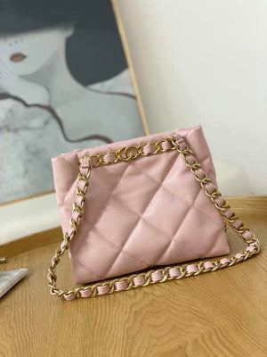Chanel AS3502 Small TOTE Lambskin Pink - Default Title - View 1