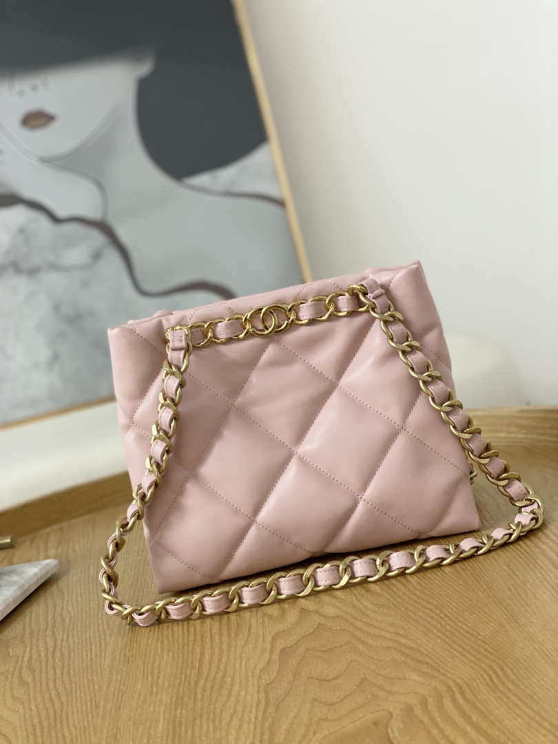 Chanel AS3502 Small TOTE Lambskin Pink - Default Title - View 1