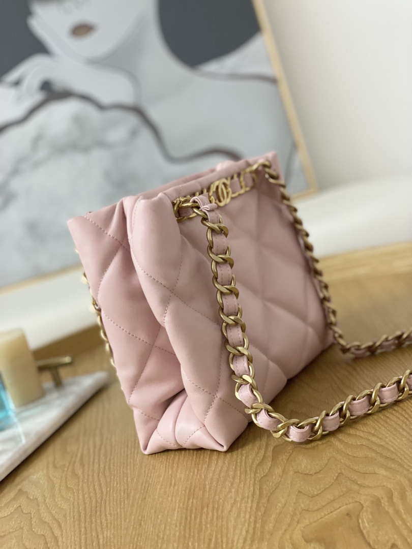 Chanel AS3502 Small TOTE Lambskin Pink - Default Title - View 4