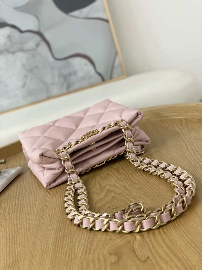Chanel AS3502 Small TOTE Lambskin Pink - Default Title - View 7
