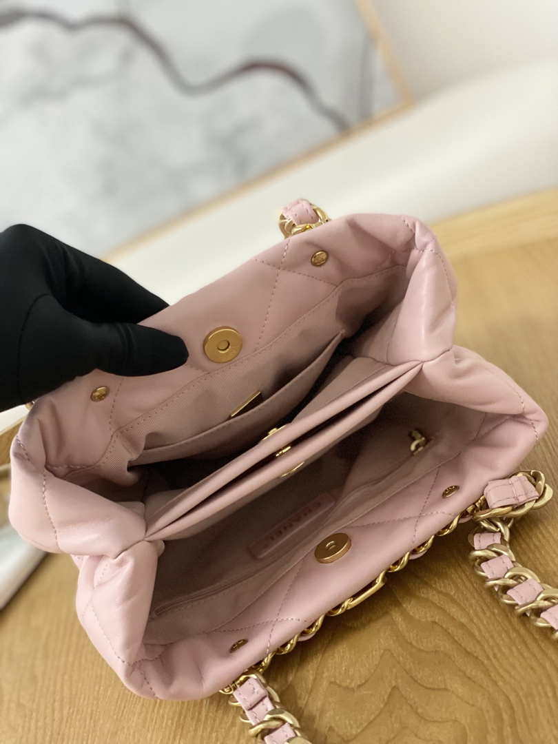 Chanel AS3502 Small TOTE Lambskin Pink