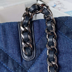 Chanel AS3519 CHANEL 23K Shopping Bag Denim Blue - Default Title - View 4