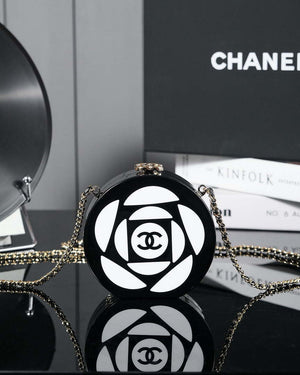 Chanel AS3548 Evening Round Lambskin white - Default Title - View 1
