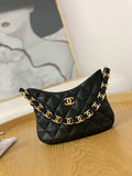Chanel AS3562 Hobo Handbag Lambskin Black