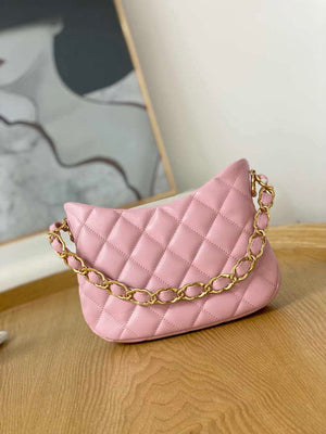 Chanel AS3562 Hobo Handbag Lambskin Pink - Default Title - View 2