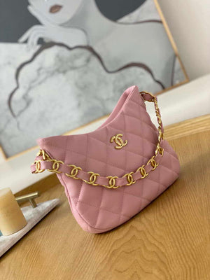 Chanel AS3562 Hobo Handbag Lambskin Pink - Default Title - View 3