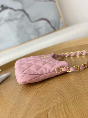 Chanel AS3562 Hobo Handbag Lambskin Pink - Default Title - View 5