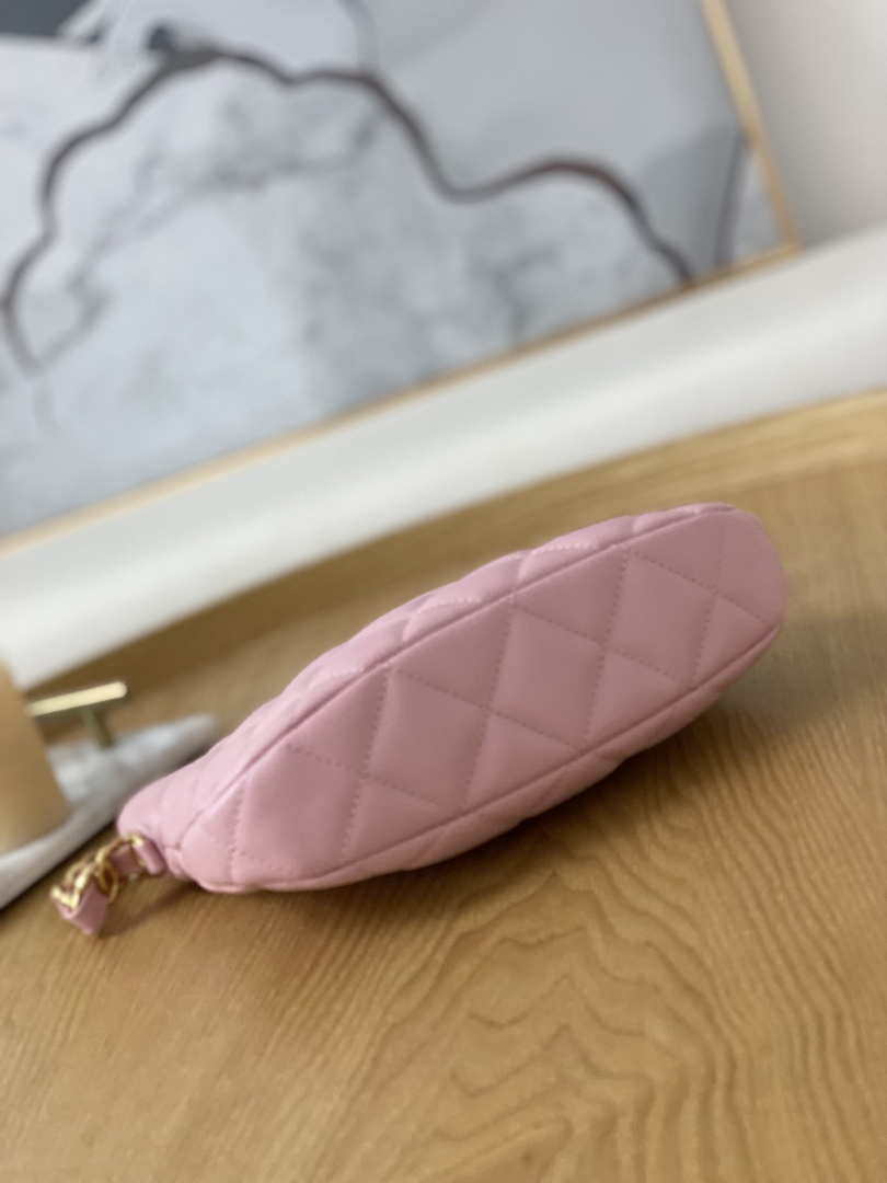 Chanel AS3562 Hobo Handbag Lambskin Pink - Default Title - View 7