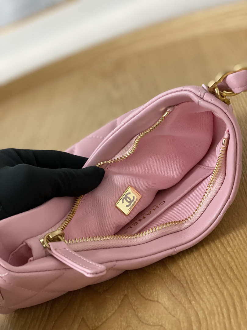 Chanel AS3562 Hobo Handbag Lambskin Pink - Default Title - View 8