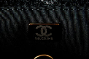 Chanel AS3572 Small Flap Bag Wool Tweed Black - Default Title - View 8