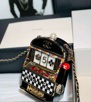 Chanel AS3586 2023SS Walk-on Embroidery Slot Shoulder Bag black - Default Title - View 8