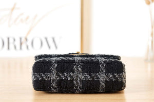 Chanel AS3611 Small Flap Bag Wool Tweed & Gold-Tone Metal Black - Default Title - View 6