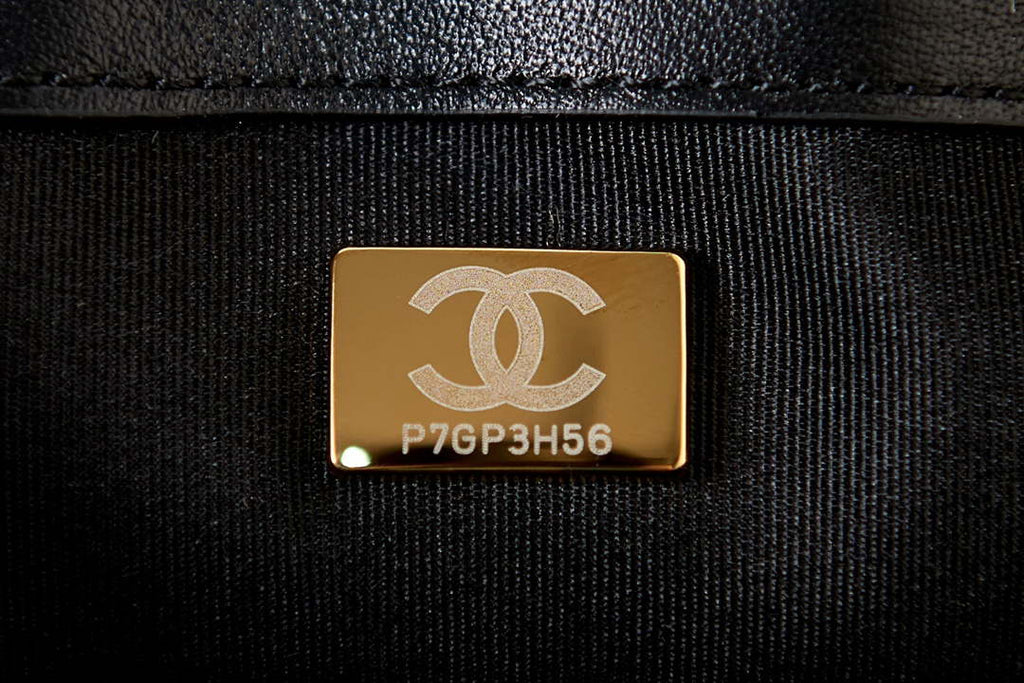 Chanel AS3611 Small Flap Bag Wool Tweed & Gold-Tone Metal Black