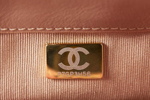 Chanel AS3611 Small Flap Bag Wool Tweed & Gold-Tone Metal Pink & Brown - Default Title - View 9