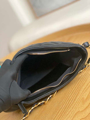 Chanel AS3631 2022 new hippie underarm Hobo bag shoulder bag Black - Default Title - View 9