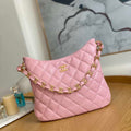 Chanel AS3631 2022 new hippie underarm Hobo bag Lambskin Pink - Default Title - View 1