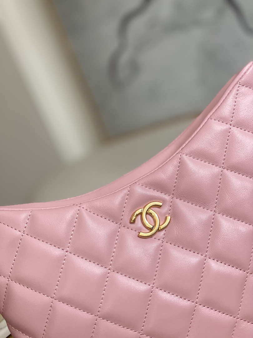 Chanel AS3631 2022 new hippie underarm Hobo bag Lambskin Pink - Default Title - View 2