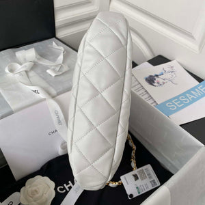 Chanel AS3631 Large Hobo bag Lambskin White - Default Title - View 5
