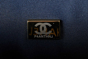 Chanel AS3653 Small Flap Bag with Top Handle Wool Tweed & Gold-Tone Metal Red and Navy Blue - Default Title - View 9