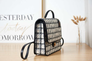 Chanel AS3662 LARGE BACKPACK Wool Tweed & Gold-Tone Metal White - Default Title - View 4