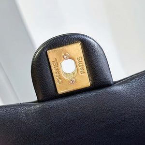 Chanel AS3712 Large EVENING BAG Lambskin & Gold Metal Black & Gold - Default Title - View 8